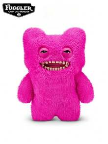 Spin Master ZURU 18-Inch Giant Plush Doll - Ugly Cute Toothy Monster | Official Collectible Soft Plush Pillow, Adorable Monster Design, Birthday Gift - 15733G Fantasy Giant Treasure Button Monster (Rose Pink) - View 3