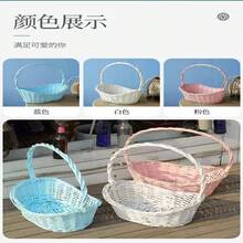 Weidenblumenkorb im Pastoralstil, Obstkorb, Geschenkverpackungskorb, Aufbewahrungskorb für Picknickgemüse, Geschenkkorb