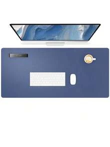 Extra Large Mouse Pad, Writing Pad, Office Desk Mat, Desktop Protector, Waterproof PU Leather + Non-Slip Velvet, Multiple Sizes Available In White, Black, Pink, Apricot, Blue, Purple, Yellow, Green, Coffee, Gray, Light Gray, Gaming Desk Mat, Desk Protector Pad, Multiple Colors, Office, Student, Study Desk, Long Desk Mat, Home Decor Pad, Scratch-Resistant, Anti-Glare Leather, Coffee Table Mat, Laptop Protective Pad, Waterproof, Reusable, Extra Long Extra Large, Easy To Clean, Office Supplies, Study Home Goods