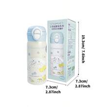 1 bình nước giữ nhiệt bằng thép không gỉ Cinnamon Dog 360ml/12.17oz, chất liệu thép không gỉ 304 + lớp cách nhiệt bền lâu, phù hợp sử dụng tại nhà và cho học sinh. - Màu xanh lam - Xem 9