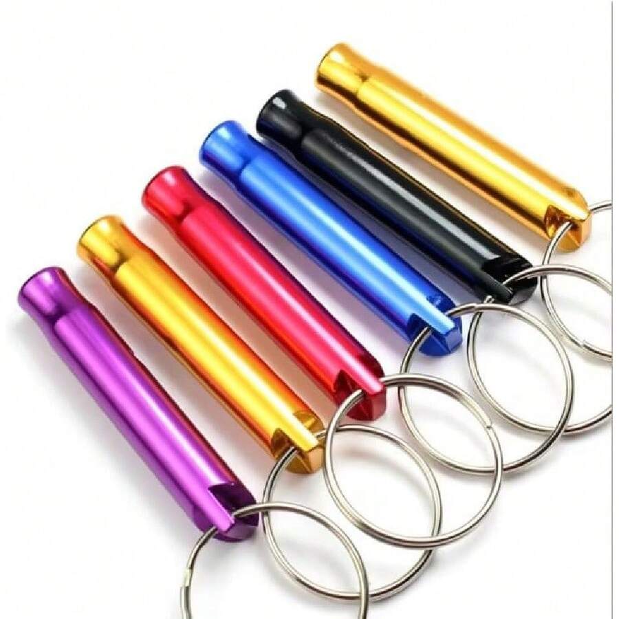 2PCS Outdoor Whistle Adult Emergency Whistle, Outdoor Call Team Members, Outdoor Sports Camping Hiking Metal Whistle Pet Training Whistle - Random - View 1
