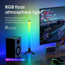 Đèn sàn LED thông minh, đèn RGB Atmospheric có điều khiển ứng dụng, cấp nguồn qua USB, đèn góc thẳng đứng nhiều màu, thích hợp cho phòng khiêu vũ, phòng trò chơi, tiệc tại nhà, trang trí ngày lễ, trang trí phòng khách - Đèn ngủ trang trí phòng khách, đèn bàn kết nối bầu không khí thể thao điện tử - Nhiều màu - Xem 8