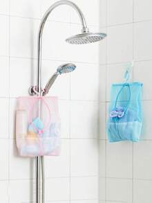 Cesta de ducha portátil - Organizador de ducha de malla transparente, bolsa de artículos de tocador, bolsa de cosméticos, cesta portátil, bolsa transparente duradera, bolsa de artículos de tocador, bolsa de cosméticos, cesta de ducha portátil - Multicolor - Ver 5