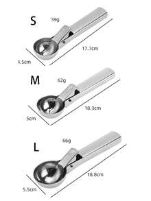 1 件 - 不锈钢冰淇淋勺、创意冰淇淋勺、弹力勺、冰淇淋勺、水果勺工具、不锈钢两用冰淇淋勺、勺式冰淇淋勺、多功能冰淇淋勺、冰淇淋水果勺 - 彩色 - 查看 4
