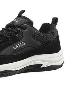 CAMEL CROWN Outdoor Hiking Shoes Men's Autumn And Winter Comfortable Wear-Resistant Sports Shoes Non-Slip Hiking Shoes Travel Shoes - Black - View 3