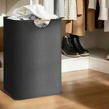 1 Large-Capacity Linen Laundry Basket With Nordic Minimalist Design | Collapsible Laundry Basket Saves 80% Space When Folded | Machine Washable Storage Basket, Portable Storage Basket For Bedroom And Bathroom, Shelf Basket