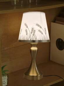 Vintage Floral Fabric Lamp With Energy-Saving LED, USB Powered - Metal Base, Warm Glow Suitable For Bedroom, Study Or Living Room Decor, Study Lighting | Vintage Style Lamp | Fabric Lampshade, Bedroom Desk Lamp