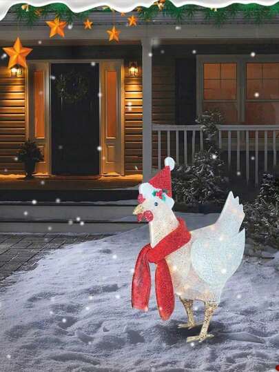 1 Set Illuminated Christmas Decoration For Home, Suitable For Scene Arrangement, Mall, Shop Window Decor, Indoor/Outdoor Yard Art Decoration