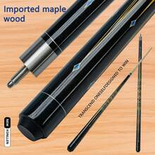 13mm Multi-Layer Maple Wood Cue With Vivid Floral Pattern, Suitable For American Pool, Carom Billiards And Chinese Pool, Ergonomic Design For Beginners, Amateurs And Professionals, Portable, Perfect Gift For Billiard Enthusiasts - Yellow - View 8