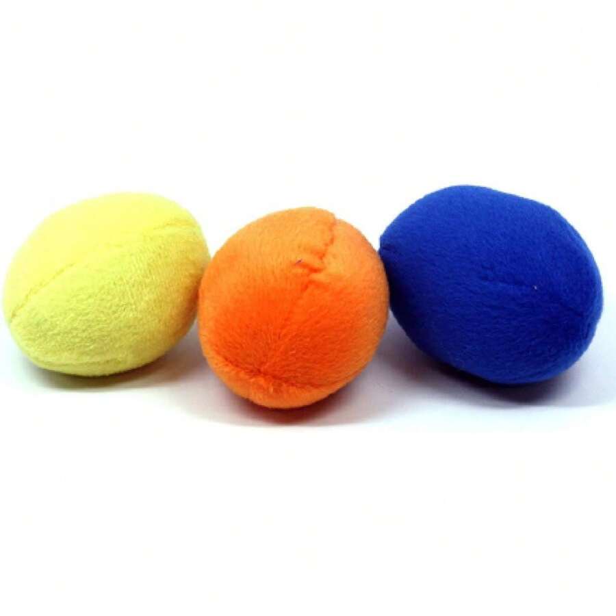 Outward Hound Squeakin' Eggs Plush Replacement Dog Toys - 3 Pack - 狸 - 查看 1