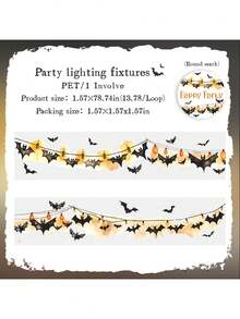 have a good day 1卷2米哥特主题装饰和纸胶带，创意美学贴纸，DIY装饰拼贴工艺用品，节日礼物，个性化剪贴簿学校文具剪贴簿用品