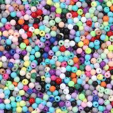 2000pcs/Pack Acrylic Candy Color Solid 3mm Small Hole Round Beads, DIY Jewelry, Clothing, Bracelet, Pendant Accessories - Solid Color Round Beads - View 31