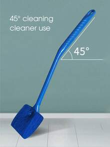 1 件水族箱清洁刷，长柄无盲区刷头，双面刷，清洁内墙，清洁工具，藻类刮刀，玻璃清洁刷