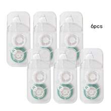 4 包/6 包透明点状胶带，6 毫米 X 6 米双面胶带，适用于日记用品、剪贴簿用品、礼品包装、照片胶带和 DIY 工艺品