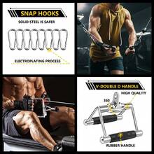 Tricep Press Down Cable Machine Attachment For Weight Workout, LAT Pulldown Attachments, Home Gym Accessories, Triceps Pull Down Attachment, Cable MachineAccessories For Arm Strength Workout Training - Multicolor - View 7