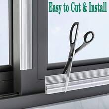 1pc Sliding Window Sealing Strip TPE Self-Adhesive Window Windproof Door Weatherstrip For Sound-Insulating Weatherstrip, Waterproof & Insect-Proo - Easy To Install