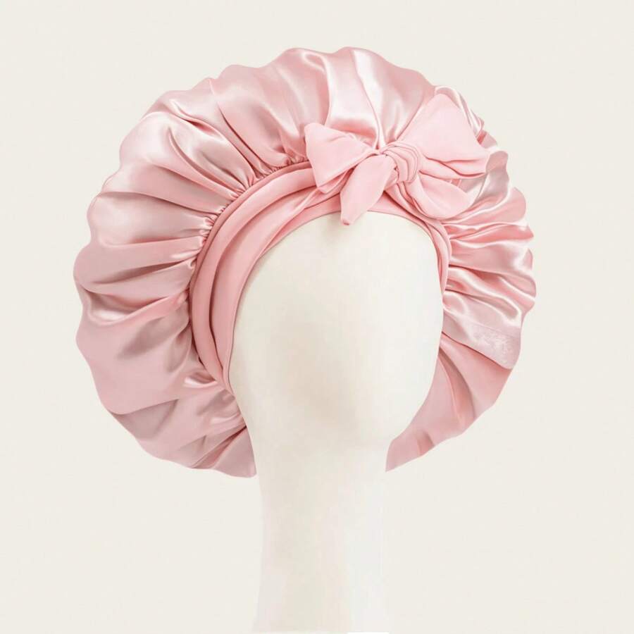 1 Stück luxuriöse Satin & Seide Schlafhaube - Verstellbarer Komfortfit mit Bindeband - Unisex Nacht-Haarschutz für Männer & Frauen, perfekt für langes, lockiges oder geflochtenes Haar, Frühling, Sommer, Herbst, Winter