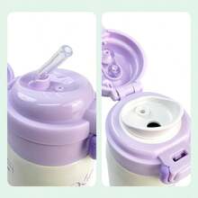 Miniso Kuromi Rakuichi Dual-Drink 304 Stainless Steel Thermos 360mL /12.17oz 304 Steel + Long-Lasting Temperature Retention, Suitable For Home Drinking & Students' School(1PC)