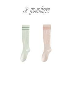 1/2/3/5双女士长袜白袜子夏季袜子运动压缩袜女士专业运动健身袜透气瑜伽小腿棉袜及膝袜小腿袜紧身裤袜适合跑步、跳绳、骑自行车和日常穿着。秋季