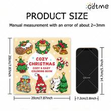 GDTME 1 Cuốn Sách Tô Màu Hình Minh Họa Giáng Sinh Ấm Áp, Phù Hợp Cho Thanh Thiếu Niên và Người Lớn, Kèm Theo Thiệp Chúc Mừng Ngẫu Nhiên - Sản Phẩm Thủ Công Sáng Tạo, Hoạt Động Thư Giãn Hàng Ngày, Món Quà Hoàn Hảo Cho Gia Đình và Bạn Bè, Thích Hợp Làm Quà Sinh Nhật, Quà Năm Mới, Quà Halloween, Quà Giáng Sinh và các Ngày Lễ Khác (Tô Màu Không Gian Ấm Cúng) - Nhiều màu - Xem 11
