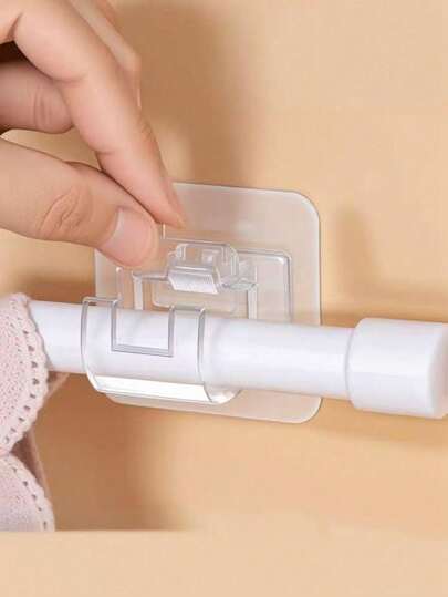 Conjunto de 10 ganchos ajustáveis para varão de cortina, sem necessidade de furar, fácil instalação, clipes de montagem flexíveis para varão de cortina de janela, chuveiro, toalha e outros ambientes. Ideal para sala de estar, quarto, cozinha, lavanderia e banheiro. Liberação rápida e encaixe para um espaço organizado. Compatível com a maioria dos varões e cortinas. Acessório prático para decoração de casa.