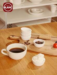 6pcs Ceramic Mini Sauce Dish Set, Dessert Cup With Dipping Bowls, Small Ramekins, 30mL White Porcelain, For Sushi Soy Sauce, Ketchup, Olive Oil, Appetizer, Custard, Pudding, Jelly Shot Glass, 1.5oz,Kitchen,Christmas Gift,School Supplies - White - View 2