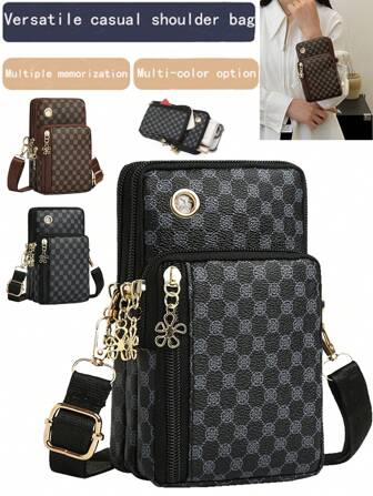 男士复古拼色迷你手提包 - 新款时尚小号斜挎单肩包