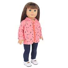 MSYO 1 Set 18 Inch Doll Clothes, Including Raincoat, Sun Protection Jacket, Polka Dot, Fashion Doll Outfit, 4 Color Options, Spring/Summer Doll Jacket, Suitable As Birthday/Holiday Gift For Little Girls