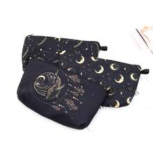 1 Peça Bolsa de Armazenamento Impressa Engraçada, Com Padrão Dourado, 3 Opções de Combinação, Bolsa de Armazenamento de Acessórios para Fumar Portátil, Fechamento com Zíper, Unissex, Adequada para Festas, Transporte ao Ar Livre, Perfeita para Halloween, Presentes de Natal.