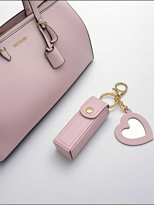 3PCS/2PCS/1PC Leather Lipstick Holder With Heart-Shaped Mirror – Stylish Keychain Cosmetic Pouch For Women, Mini Makeup Case, Fashion Keyring Pendant For Purse/Wallet/Bag Accessories (Multiple Colors), Makeup Bags, Cosmetic Bag, Makeup Organiser, Travel, Makeup Pouch, Bag, Vanity, Make Up Pouch, Travel Essentials, Pouch Bag, Make Up Bags, Travel Essential, Vanity Accessories, Small Makeup Bag, Cosmetic Bag, Travel Essential, Large Capacity, Large Makeup Bag,Christmas Gifts,Pouch,Travel,Gifts For Women,Women's Necessaire,Travel Essential,Pouch,Clutch / Small Handbag,Necessaire,Makeup Organizer,Makeup Organize,Pouch,Brush Holder,Mini Pouch,Large Capacity Pouch