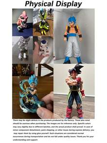 bandai Mô hình nhân vật SSJ Blue & Anime bằng PVC có thể tạo dáng, đồ chơi trang trí bàn làm việc, quà tặng | Món quà Ngày của Cha hoàn hảo - Quà sinh nhật, kỷ niệm, tốt nghiệp, tựu trường, Ngày Quốc khánh, mùa cưới và các ngày lễ, phù hợp cho người hâm mộ, nhà sưu tập trưng bày, quà tặng tiệc theo chủ đề anime, đạo cụ cosplay, đồ chơi sưu tầm. - Nhiều màu - Xem 11