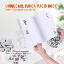 Button Maker Machine, 2.28 Inch/58mm Pin Maker, Installation-Free Badge Punch Press Kit, Children DIY Gifts Button Making Supplies With 500pcs Button Parts, Circle Cutter, Magic Book - Multicolor - View 6
