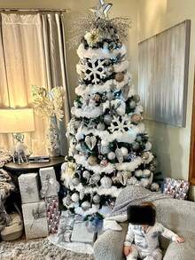 12-Pack Artificial Glitter Berry Stem Ornaments, Decorative Bead Sticks, Glittery Twigs, Picks, Branches For Christmas Tree, Small Vase, Holiday, Wedding, Party (17 Inches, Champagne)