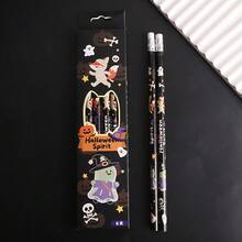 6 Stücke Halloween Party Bleistift Geschenkbox Set, geeignet für Trick or Treat Partys, Klassenraum Preise, Geschenktüten Füllungen, mehrteiliges Party Zubehör Geschenkbox