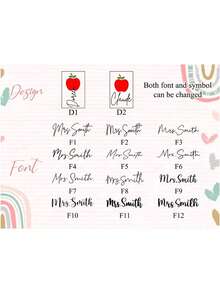 1 قطعة حامل أقلام شخصي للمكتب، ديكور للفصل الدراسي، منظم للمعلم في مرحلة ما قبل المدرسة، هدايا معلم مخصصة، هدايا عودة إلى المدرسة للمعلم، لوازم مدرسية، متعدد الوظائف، زخرفي، قابل لإعادة الاستخدام، حديث، ملون، جميل، عتيق، كرتوني، كاواييي، مخصص، شخصي، فريد، مخصص، للعمال، للعملاء، للطلاب، للأعمال/العمل/المكتب، للمدرسة