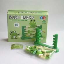 1pc 2025 New Push Wall Demolish Wall Game, Children's Intellectual Development Building Blocks, Interactive Tabletop Game Toy, Perfect Gift For Birthday, Halloween, Christmas, Boys & Girls