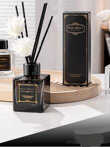 1pc/50ml Flameless Aromatherapy Set (Random Reeds),Small Fiber Sticks And White Foam Flowers For Decorative Purposes.Volatile Aromatherapy,Perfect For Holiday Gifts,Hotel Rooms,Living Rooms,Or As A Gift Set.