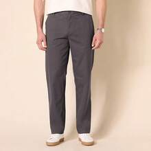 Men's Straight-Fit Wrinkle-Resistant Flat-Front Chino Pant - Style - 木炭 - 查看 6