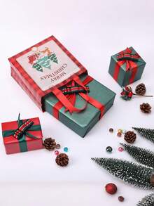 4pcs Christmas Santa Gift Bags, Multiple Colors Available, Reusable, Suitable For Holiday Use - Christmas Party Decoration Supplies - Multicolor - View 3