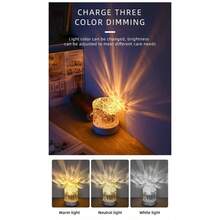 2025 New 1pc USB-Powered Water Ripple LED Projector Lamp With Remote Control - Multifunctional Starry Sky & E-Book Reading Light, Purple & Blue Hues For Bedroom, Living Room, Home Decor - Creates  Atmosphere For Relaxation & Gifts, Relaxation Lighting | Starry Sky Effect | Remotecontrolled Light, Table Lamp For Bedroom - Gold - View 7