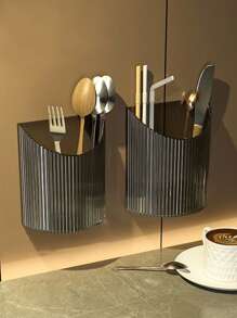 1 pieza Soporte de pared para cepillo de dientes para baño, organizador de ducha adhesivo para cepillo de dientes, cepillo de dientes eléctrico, pasta de dientes, afeitadora, pincel de maquillaje, cosméticos, cubeta adhesiva para pared para taza de pareja/familia