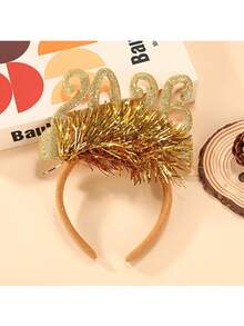 1 pieza Diadema navideña 2026, tocados creativos para fiesta de Navidad, accesorios para fotos, decoraciones navideñas, decoración de invierno para el hogar, decoraciones navideñas, regalos de Navidad, decoración navideña