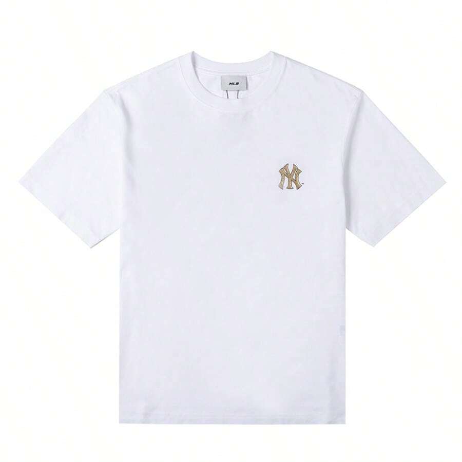 MLB Unisex Oversized Neujahrssschlangen-Muster T-Shirts, lässige Alltagskleidung Kurzarm Oberteile