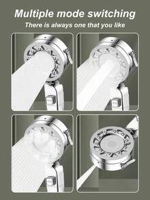 25 Spray Modes Modern Wall Mounted Shower Head, No Electric Needed, High Pressure Handheld Shower Head, Suitable For Bathroom, Home Bathroom Hot Water Shower, Rain Shower Faucet
