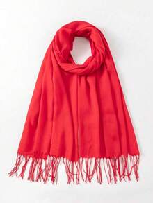 1 xale clássico à prova de vento de cor sólida, 180 x 70 cm, cachecol fino unissex moderno, adequado para ambientes com ar-condicionado, cachecol extra grande para manter aquecido