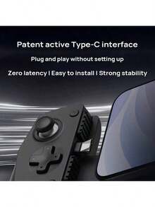 GAMESIR 遊戲手把X5 Lite 主機手把握感 舒適握持 精確操控 防滑紋理穩固防滑 霍爾搖桿 Type-C活動介面 彈性矽膠ABXY鍵 黑色 - 黑色 - 查看 6