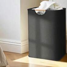 1 Large-Capacity Linen Laundry Basket With Nordic Minimalist Design | Collapsible Laundry Basket Saves 80% Space When Folded | Machine Washable Storage Basket, Portable Storage Basket For Bedroom And Bathroom, Shelf Basket