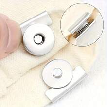 5pcs Magnetic Metal Snap Buttons, 4 Colors, Seamless Closure, Suitable For Handbags And Garment DIY Handcraft, Detachable Clips