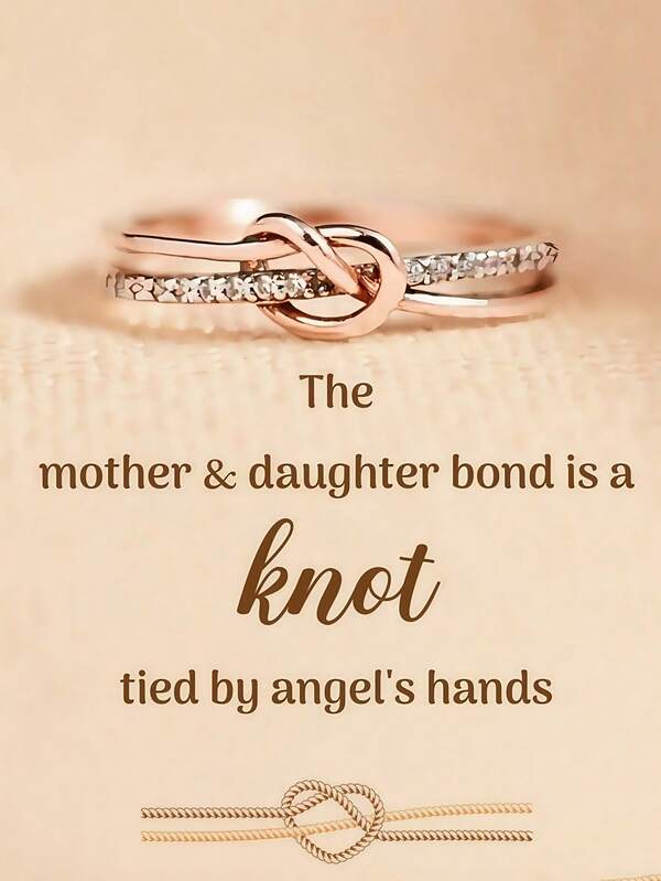 1pc Elegant Sparkling White Zirconia Inlaid Women's Ring, Engagement Jewelry Suitable For Men And Women, Gift For Family/Friends/Lover