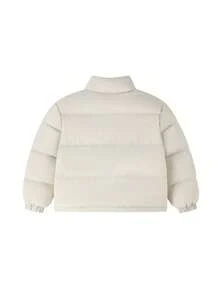 Annil Chaqueta corta de plumas para niñas con tecnología de calefacción de infrarrojos lejanos para aislamiento térmico, a prueba de viento, impermeable, antiestática, con cuello alto y manga larga, diseñada para niños mayores y adolescentes.